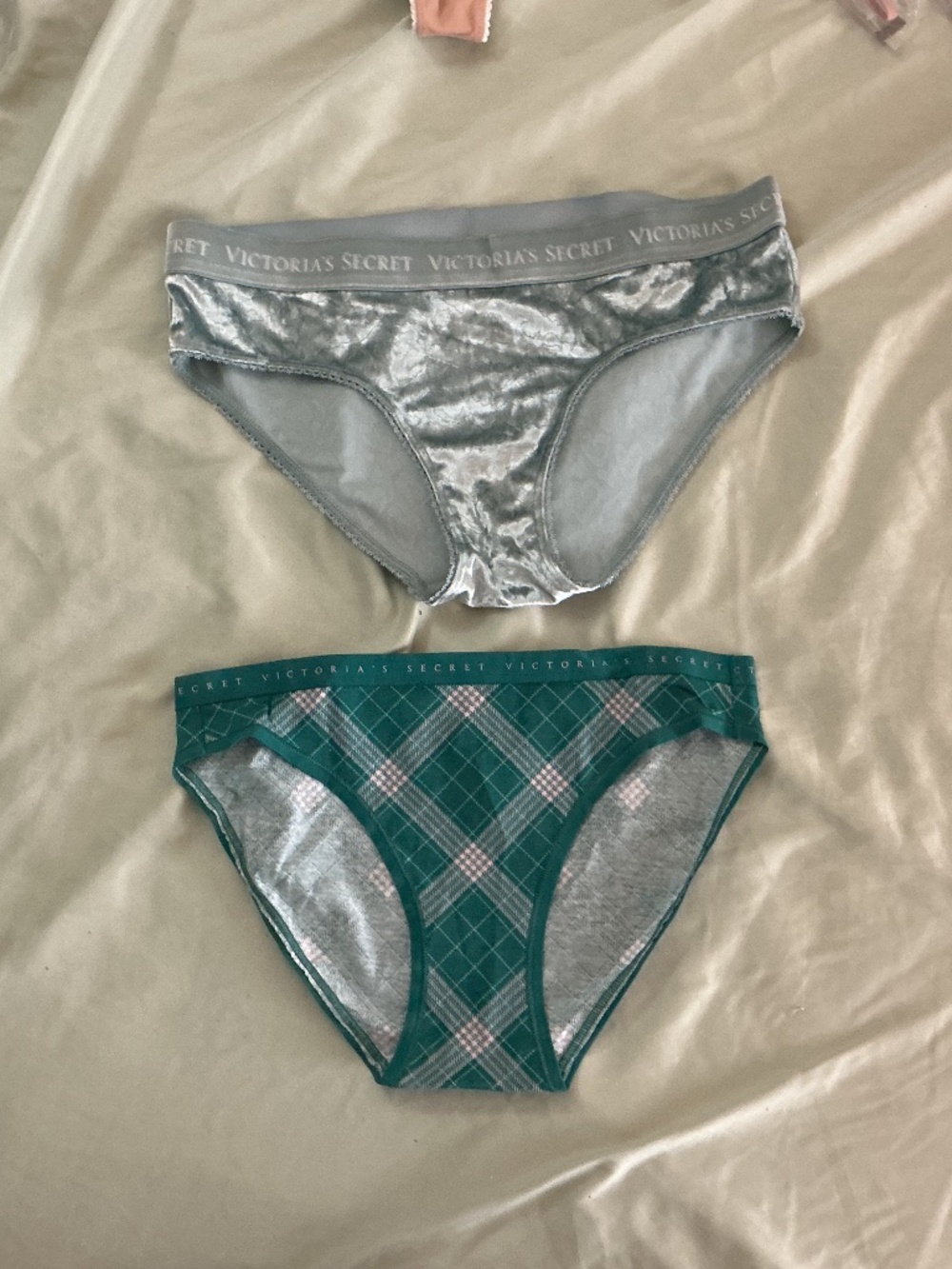 Victoria’s Secret lot of 2 green panties